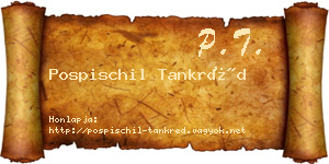 Pospischil Tankréd névjegykártya